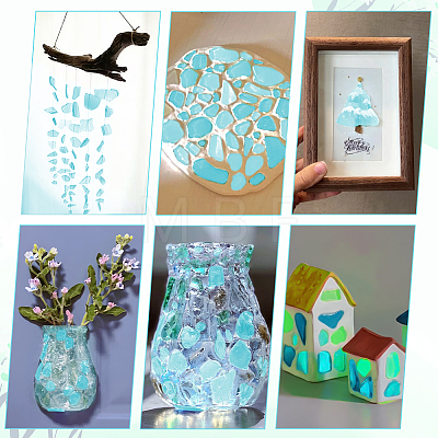 Sea Glass Pieces for Crafts DIY-WH0061-040C-1