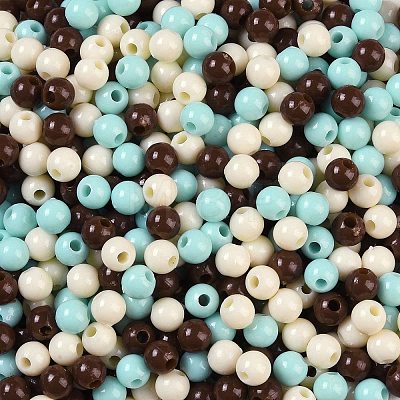 Opaque Acrylic Beads OACR-H118-07B-11-1