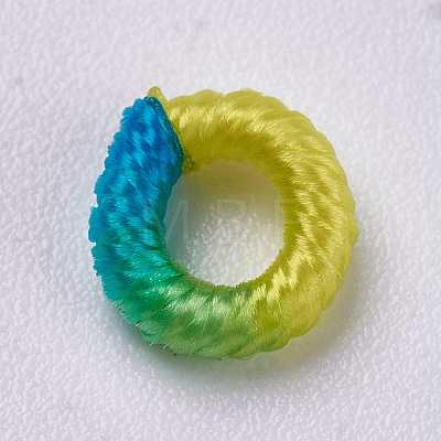 Polyester Cord Beads WOVE-K001-B19-1