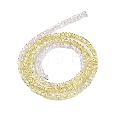 Transparent Gradient Color Cubic Zirconia Strand ZIRC-NH0002-01G-1