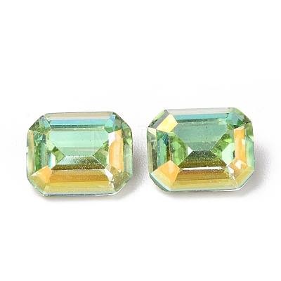 Light AB Style Glass Rhinestone Cabochons RGLA-J018-B-LA-1