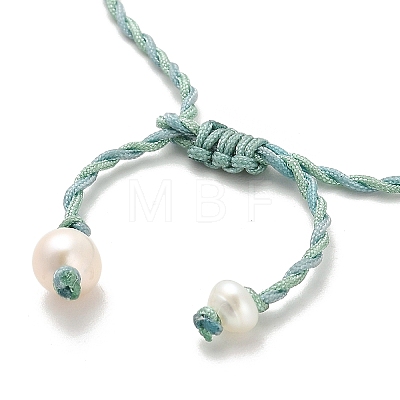 Natural Aquamarine Bracelets BJEW-E098-02G-1