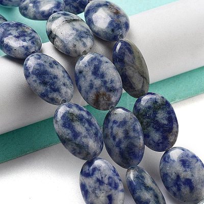 Natural Blue Spot Jasper Beads Strands G-P528-M26-01-1