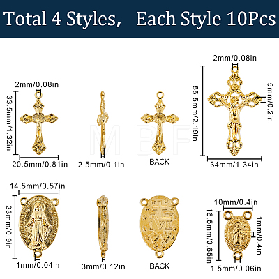 SUNNYCLUE DIY Religion Theme Jewelry Making Findings Kit DIY-SC0024-07-1