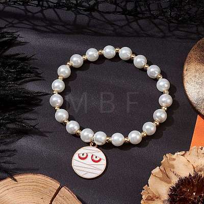 Alloy Enamel Charm Bracelets BJEW-JB10851-04-1