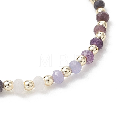 Dyed Natural Malaysia Jade & Synthetic Hematite Beaded Stretch Bracelets for Women BJEW-JB13069-04-1