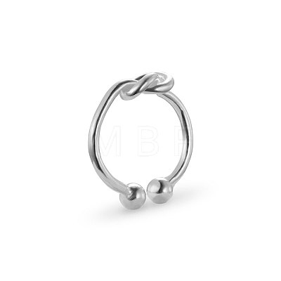 SHEGRACE Adjuestable Simple Elegant 925 Sterling Silver Cuff Rings JR37A-1