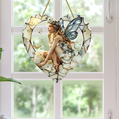 Angel Acrylic Window Hanging Ornaments PW-WGB84D4-01-1