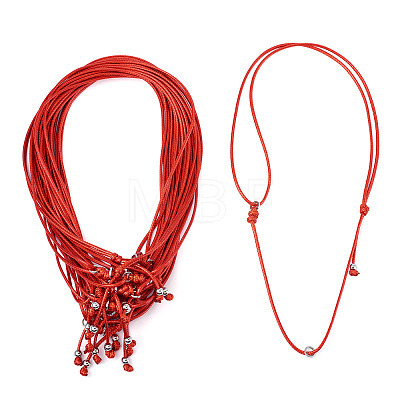 Waxed Polyester Cord Necklaces NJEW-TAC0022-01-1