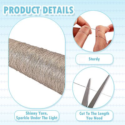 Polyester & Metallic Wrapped Core Cord OCOR-TAC0015-31C-1