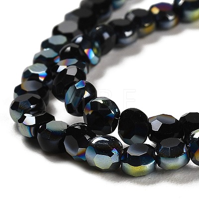 Electroplate Glass Beads Strands X-EGLA-A002-4mm-H25-1