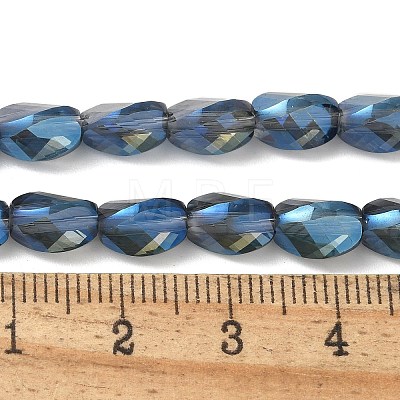 Electroplate Glass Beads Strands EGLA-L045-C-FR01-1