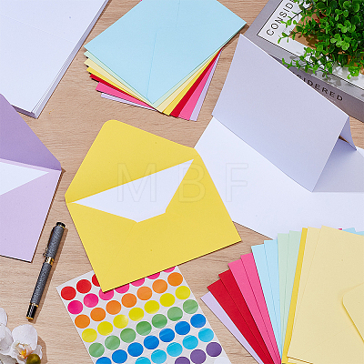 35Pcs 7 Colors Paper Envelope DIY-OC0015-11-1