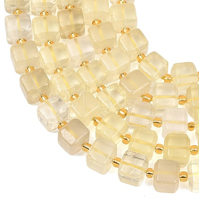 Heated Natural Lemon Quartz Beads Strands G-F832-A03-01-1