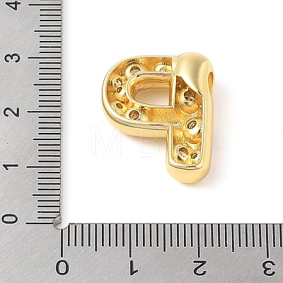 Brass Micro Pave Clear Cubic Zirconia Pendant KK-Z046-01G-P-1