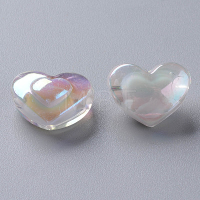 Transparent Acrylic Beads TACR-S152-08B-06-1