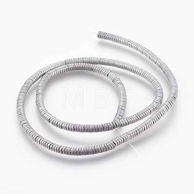 Electroplated Non-magnetic Synthetic Hematite Bead Strand G-E498-18G-1