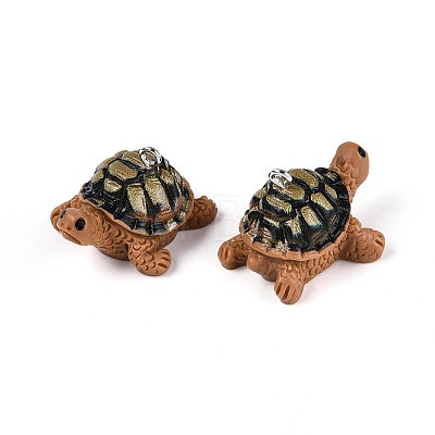 Opaque Resin Pendants RESI-N051-04H-1