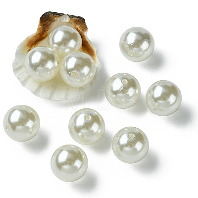 ABS Plastic Imitation Pearl Round Beads MACR-YW0002-20mm-82-1