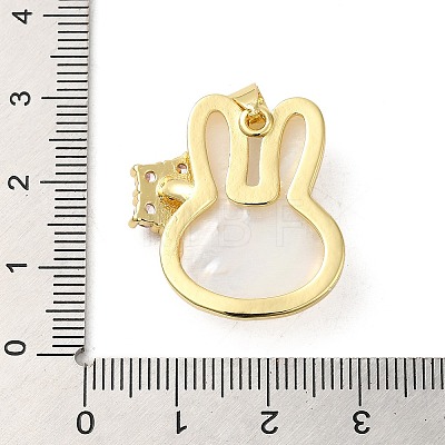 Rack Plating Brass Micro Pave Cubic Zirconia with Pendants KK-P241-43G-1