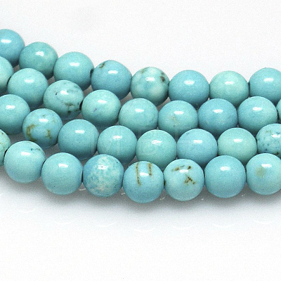 Natural Magnesite Beads Strands TURQ-G103-10mm-01-1