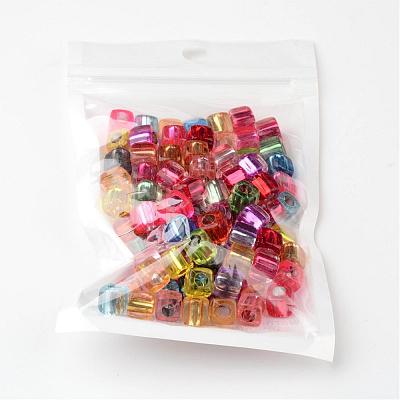 Mixed Cube Acrylic Beads X-PB78P9520-1