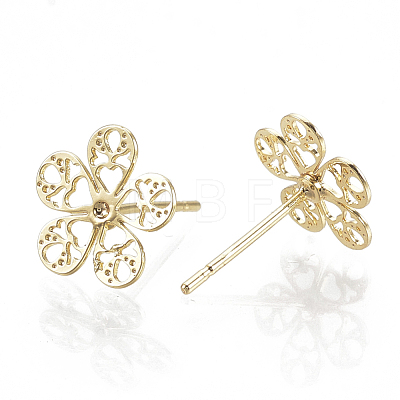 Brass Ear Studs KK-S345-272G-1