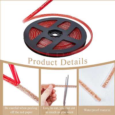 PVC Plastic Edge Banding AJEW-GF0013-89A-07-1