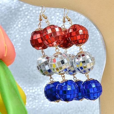 Resin Dangle Earrings PW-WG42A90-01-1