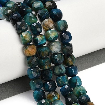 Natural Tiger Eye Dyed Beads Strands G-H028-A01-02A-1