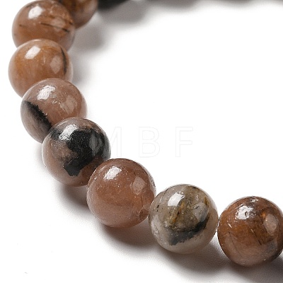 Natural Chiastolite Beads Strands G-F729-02B-1