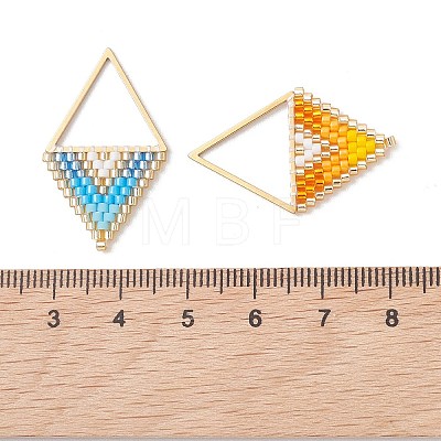 MIYUKI Glass Seed Beaded Pendants PALLOY-MZ01271-1