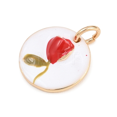 304 Stainless Steel Enamel Pendants STAS-L312-03G-03-1
