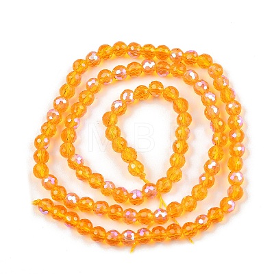 Electroplate Transparent Glass Beads EGLA-B013-02A-AB10-1
