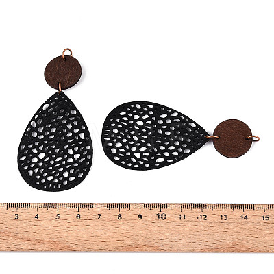 Bohemian Retro Hollow Teardrop Leather Pendants FIND-N007-02B-03-1