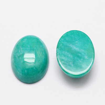 Imitation Amazonite Cabochons G-K021-18x13mm-09-1