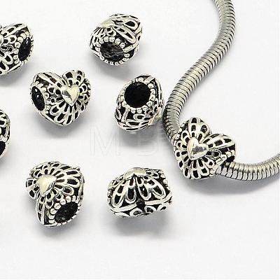 Alloy European Beads PALLOY-S079-008AS-1