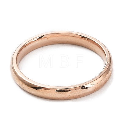 Ion Plating(IP) 304 Stainless Steel Flat Plain Band Rings STAS-I160-D-22mm-RG-1