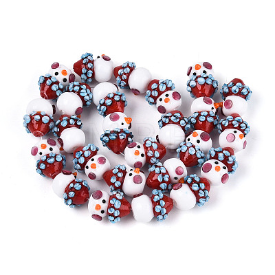 Christmas Handmade Lampwork Beads LAMP-T022-29A-1