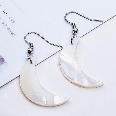 Natural Texture Shell Earrings IS3498-4-1