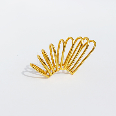 Brass Hollow Spring Cuff Earrings FS-WG2B78B-01-1