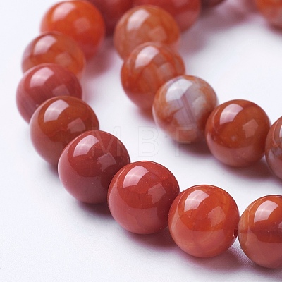 Natural Agate Beads Strands G-G754-06-6mm-1