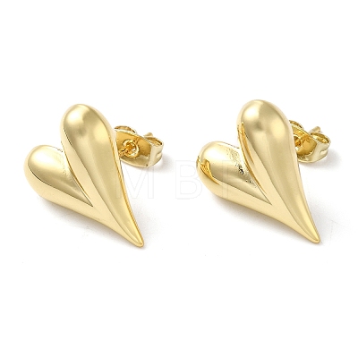 Brass Stud Earrings for Women EJEW-B057-08G-1