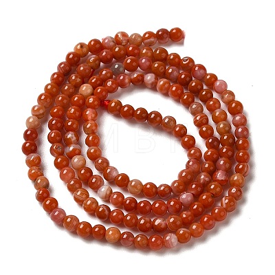 Natural South Red Agate Beads Strands G-B090-A04-03-1