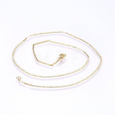 304 Stainless Steel Mariner Link Chain Necklaces MAK-L015-28C-1