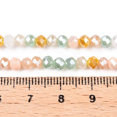 Electroplate Glass Beads Strands GLAA-T023-B16-03-1