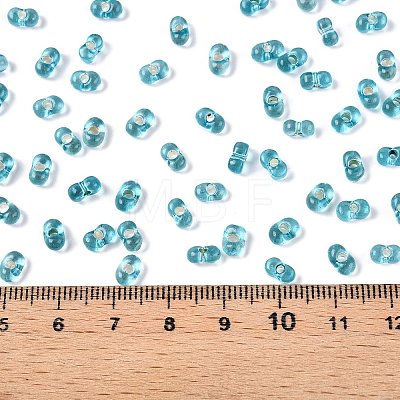 Baking Paint Transparent Glass Seed Beads SEED-N006-05K-1