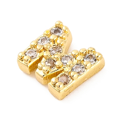 Rack Plating Brass Micro Pave Cubic Zirconia Cabochons KK-F874-04G-M-1