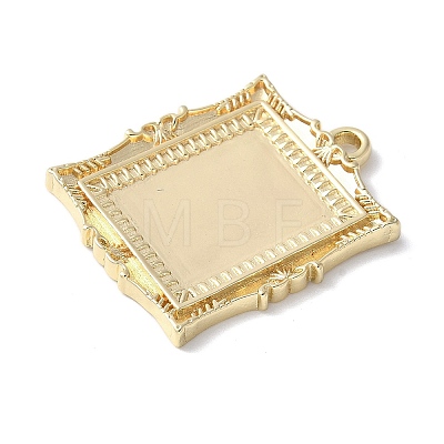 Brass Pendant Cabochon Settings KK-V005-01G-03-1