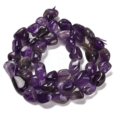 Natural Amethyst Beads Strands G-P497-01E-45-1